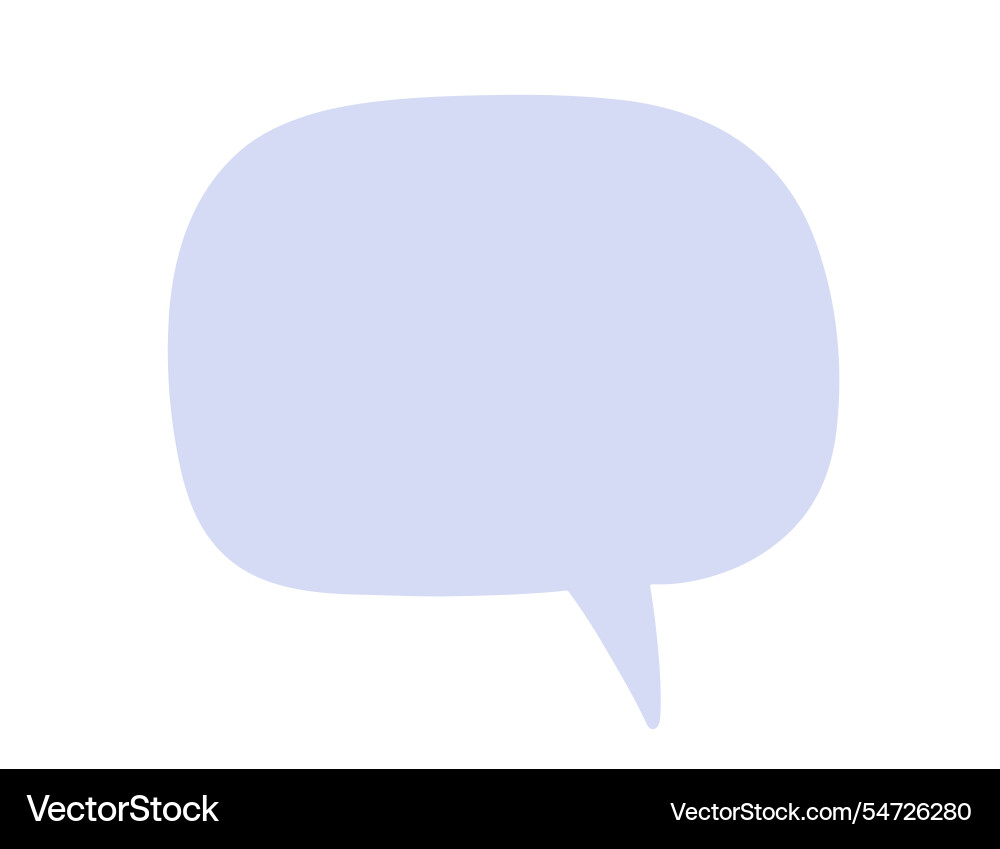 Chat speech bubble message text cloud shape Chat speech bubble message text cloud shape vector image