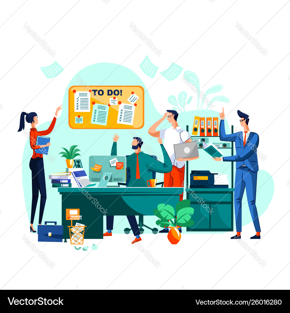 Deadline Teamwork und Brainstorm Business Konzept Deadline Teamwork und Brainstorm Business Konzept vektorbild