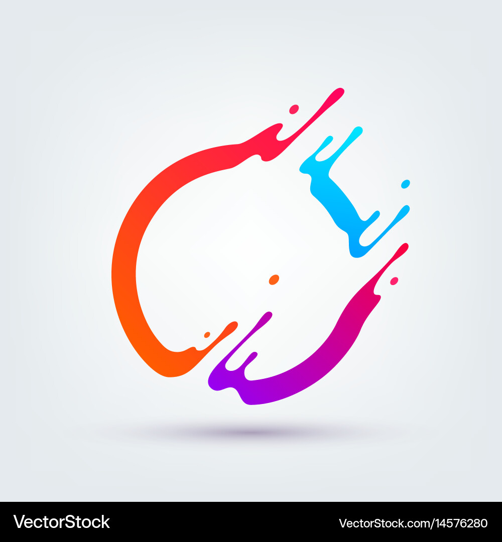 Dynamic Splash Circles vector image