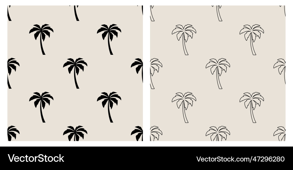 Seamless pattern with palm trees tree Seamless pattern with palm trees tree vector image