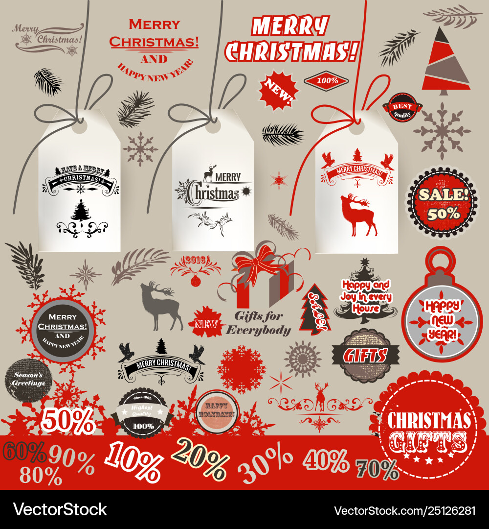 Collection tags logotypes badges Royalty Free Vector Image