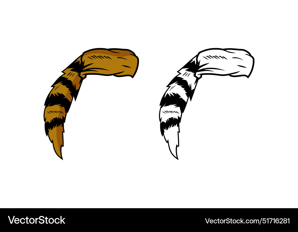 Coon skin hat design Royalty Free Vector VectorStock
