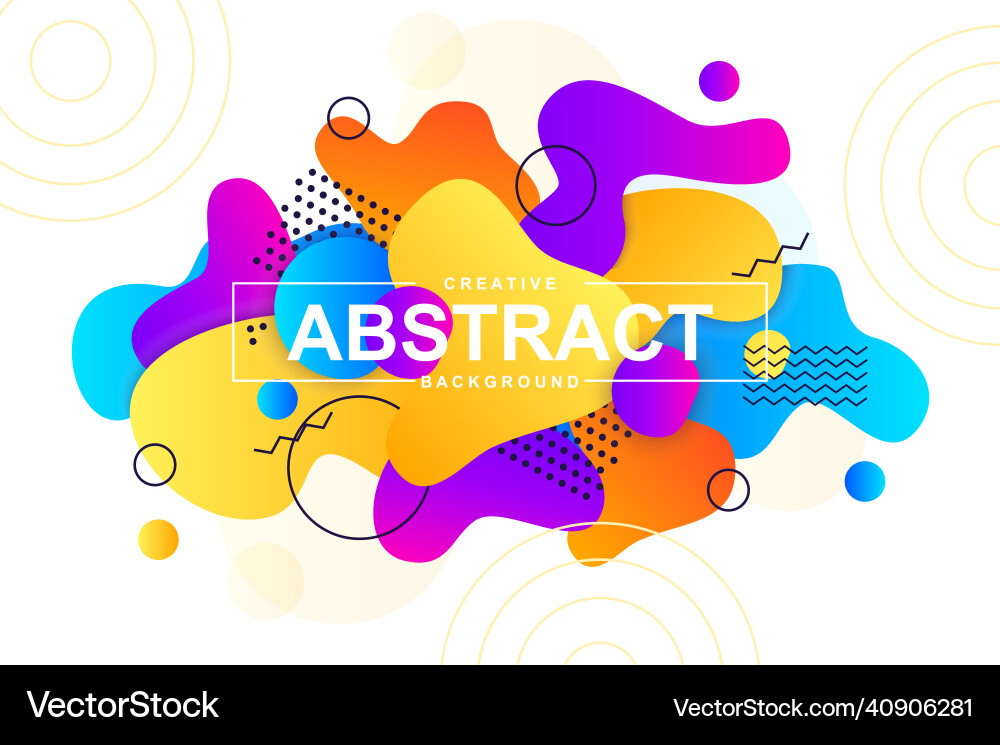 Fluid Shapes Background Vector Image