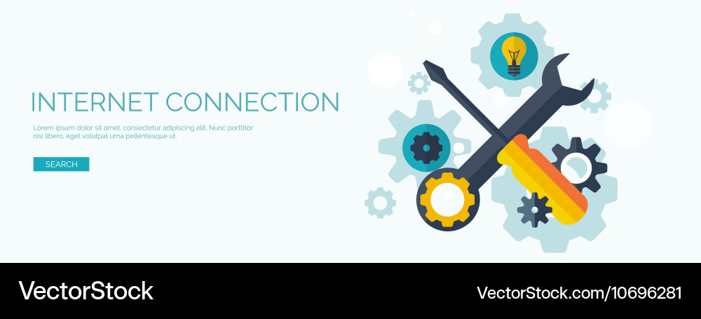 Mechanical tools web search Vector Image