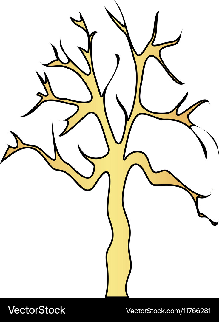Old tree computer symbol Vector Image