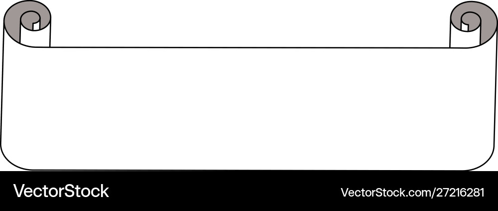 Paper title scroll Vector Image
