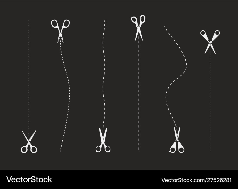Scissors Collection - Various Types vector image