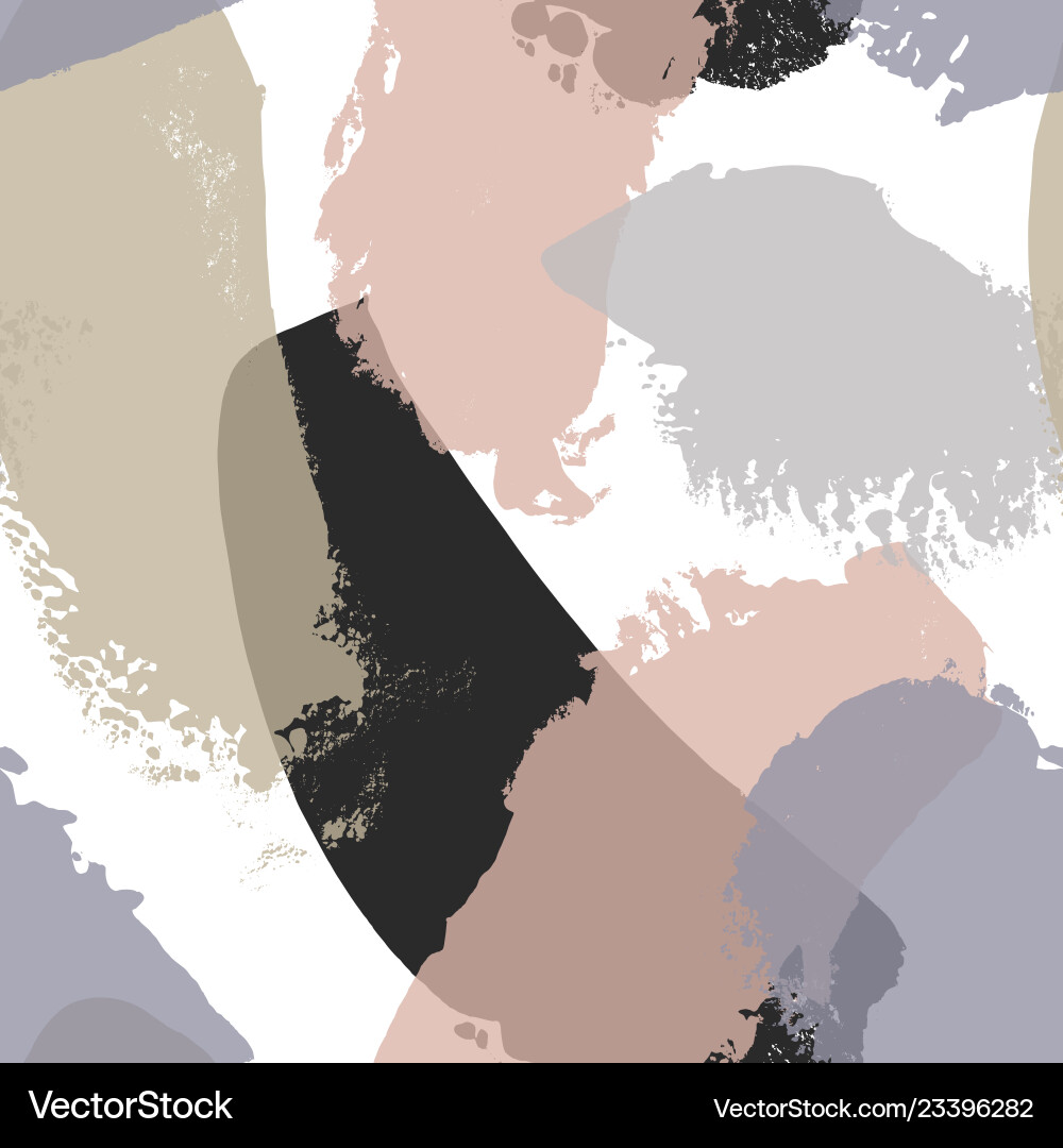 Brush strokes seamless pattern Royalty Free Vector Image