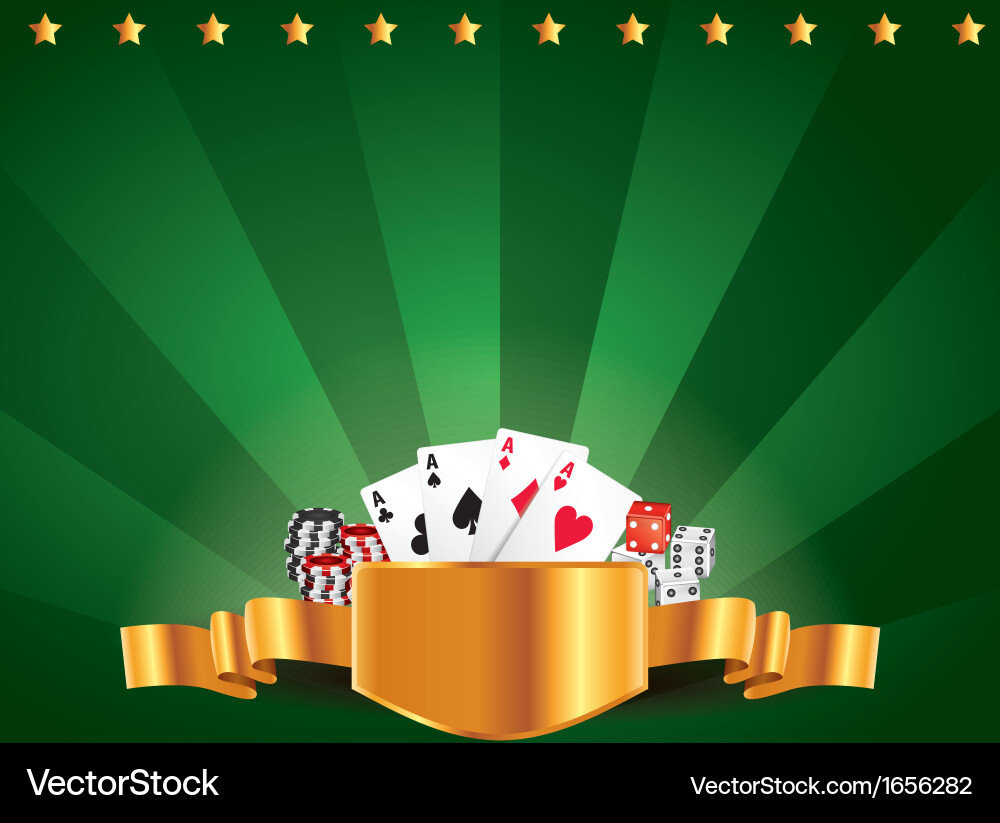 Casino horizontal background Royalty Free Vector Image