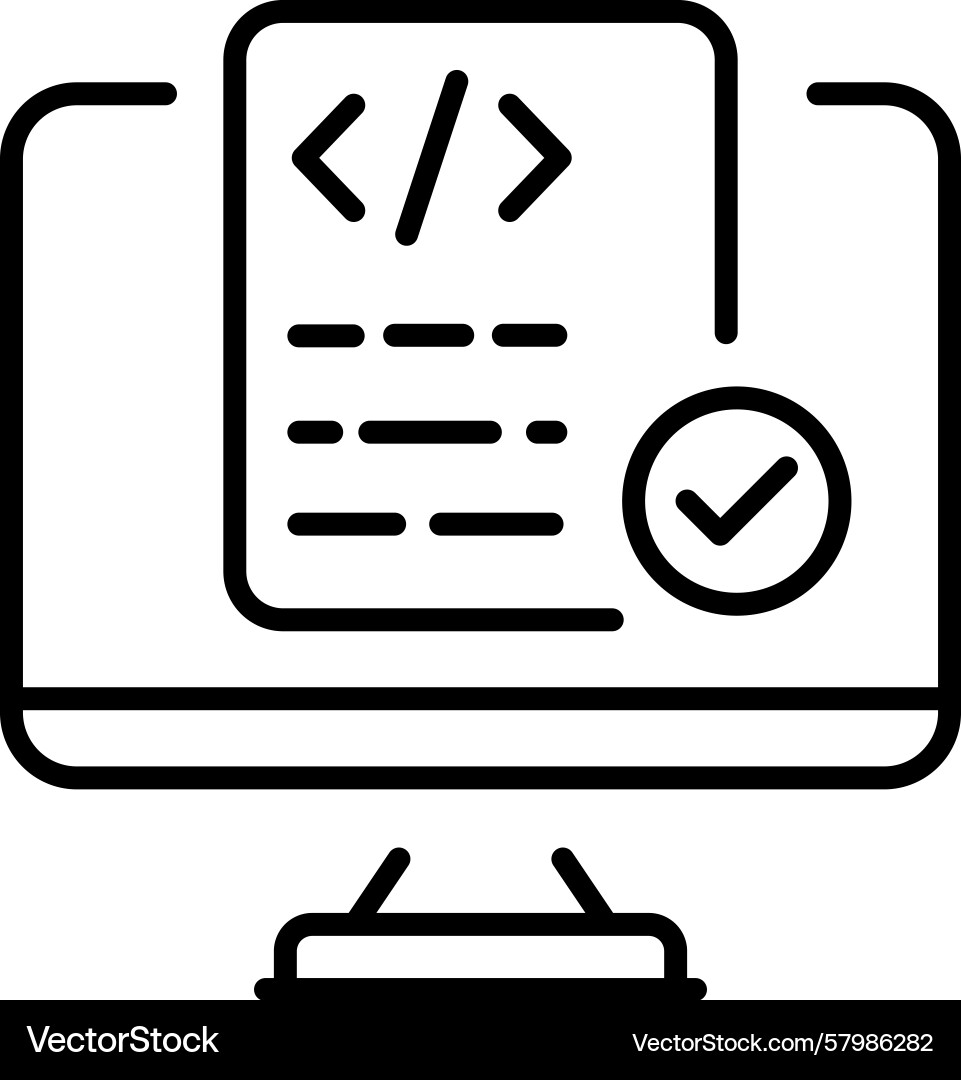Code editor Vector Image