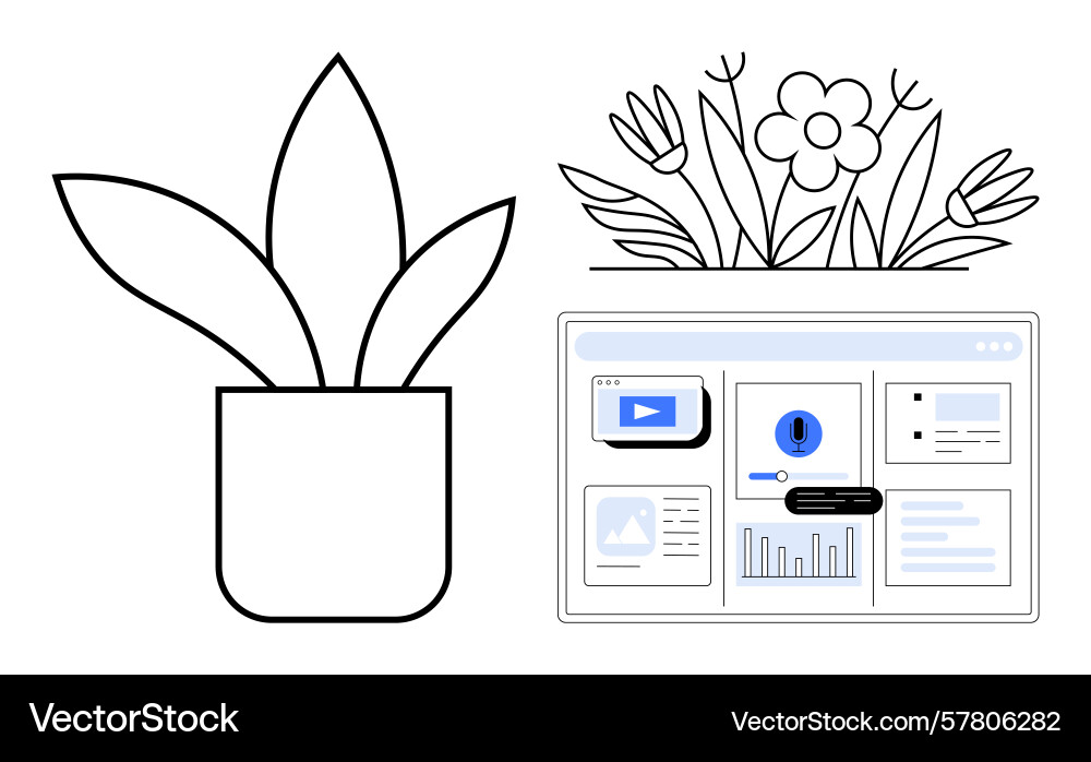 Digital dashboard with data insights Digital dashboard with data insights vector image