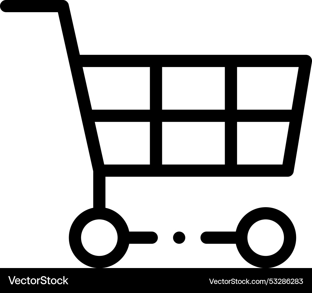 Ecommerce icon thin linear style design isolated Ecommerce icon thin linear style design isolated vector image