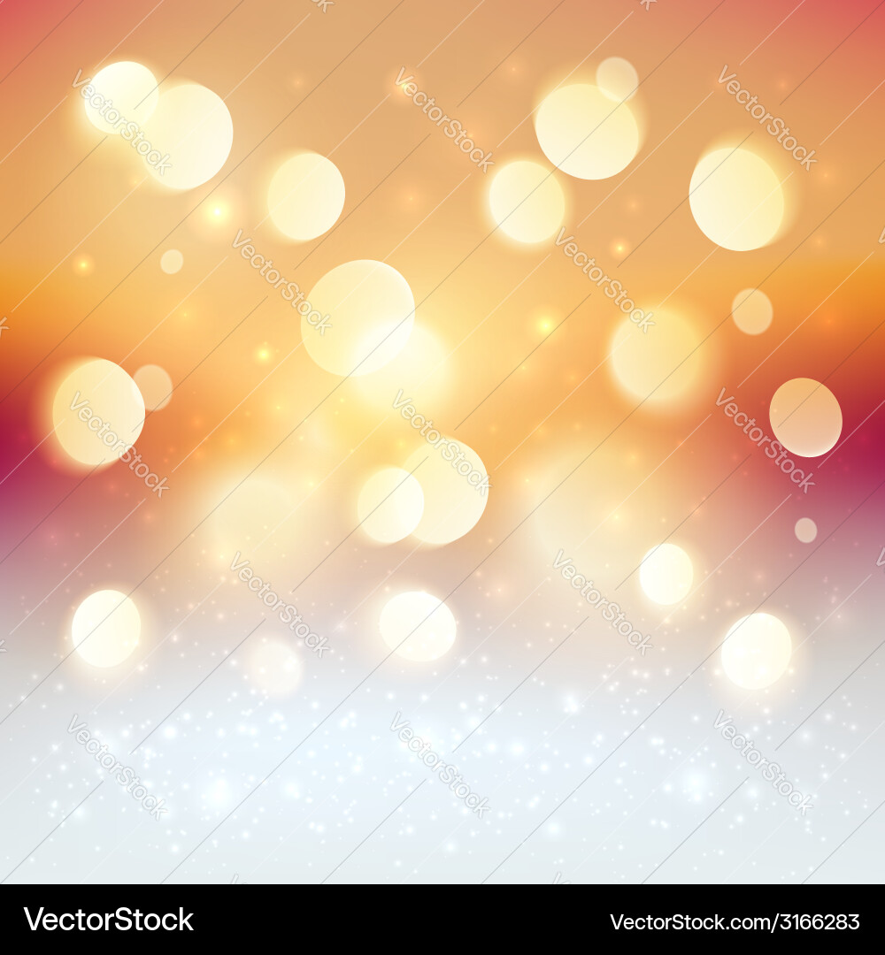 Red bokeh light effect christmas background Vector Image