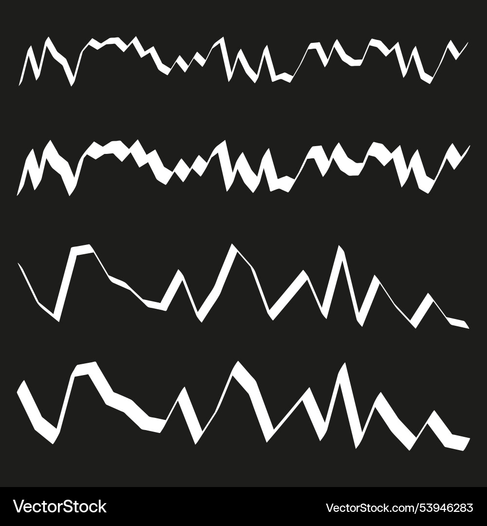 Zigzag line pattern black jagged abstract Zigzag line pattern black jagged abstract vector image