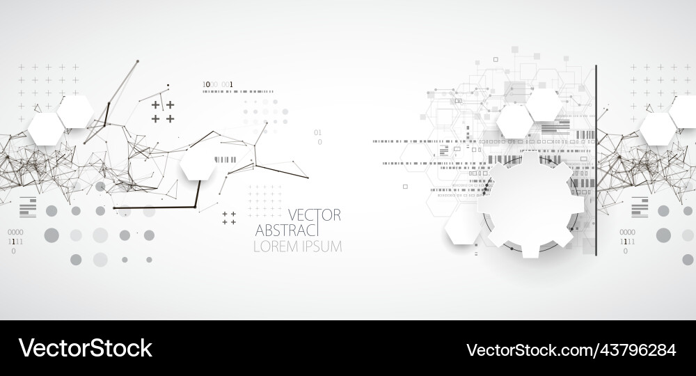 Abstract background on technological Abstract background on technological vector image