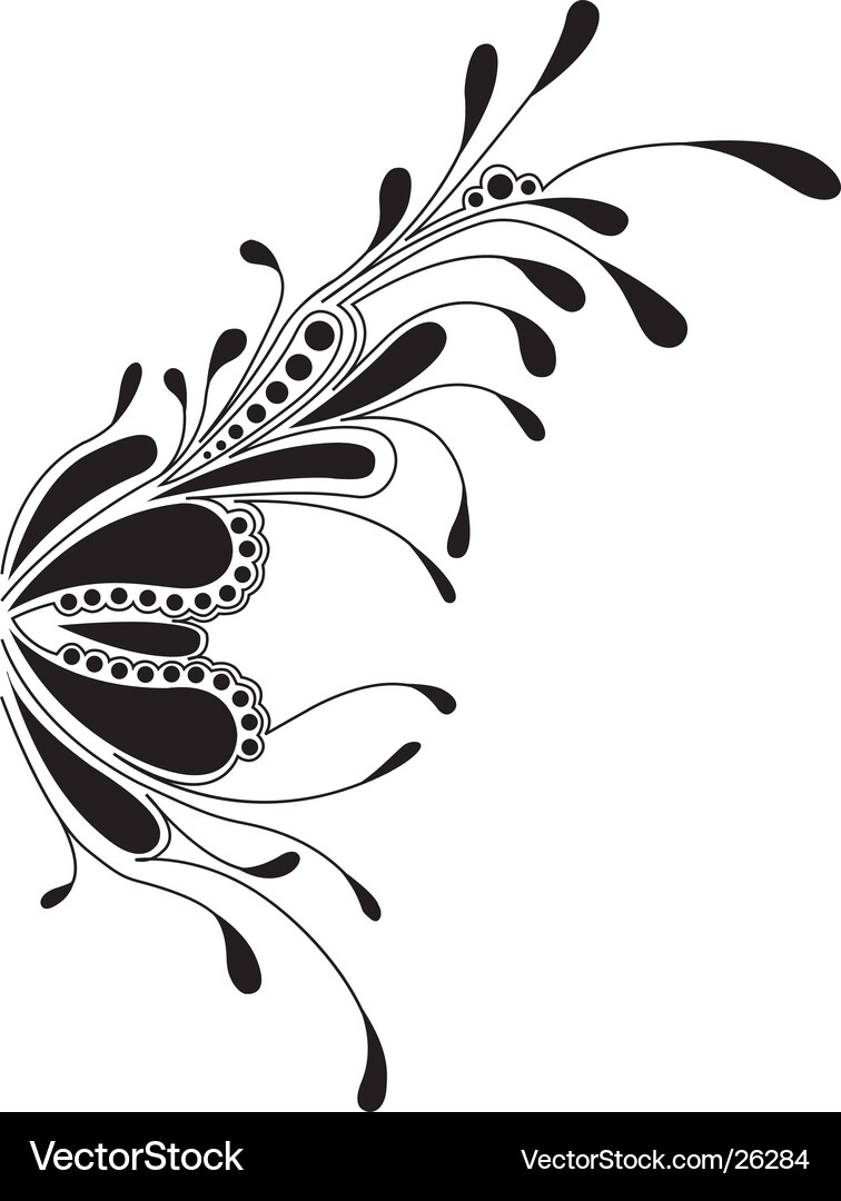 Elegant Curl Vector Image