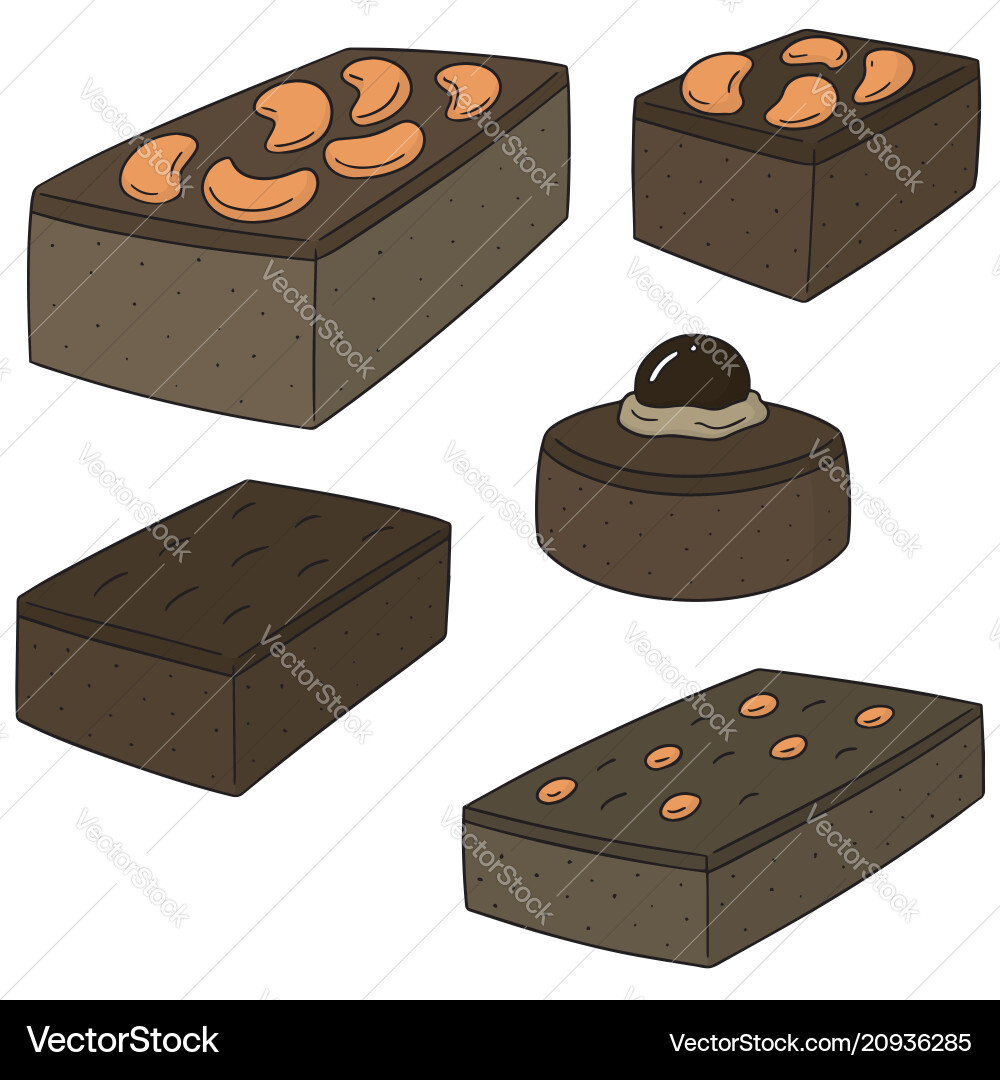 Brownies doodle Vector Images \u0026 Graphics for Commercial Use | VectorStock, image size:1000x1080