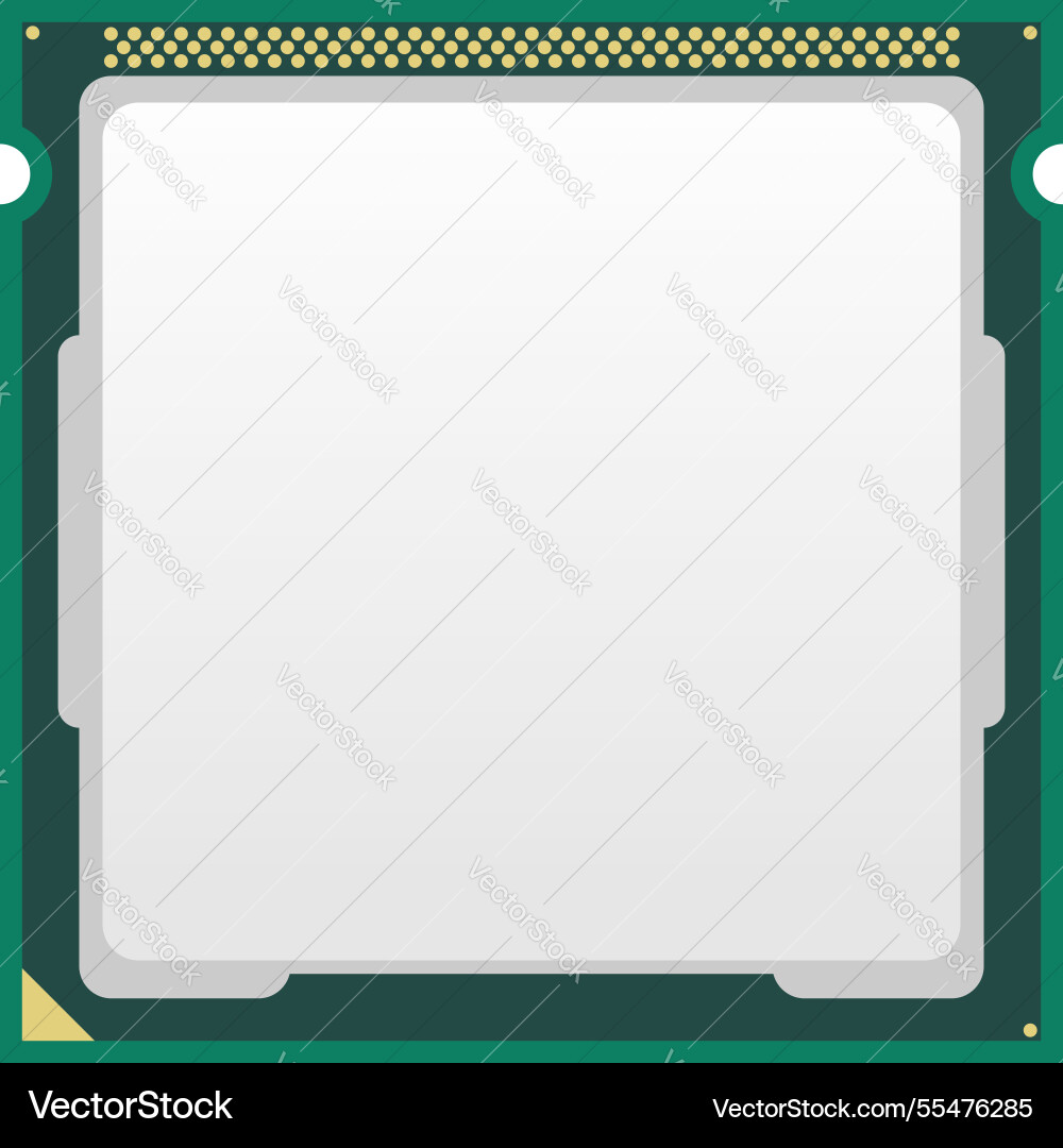 Cpu icon - computer processor chip Cpu icon - computer processor chip vector image
