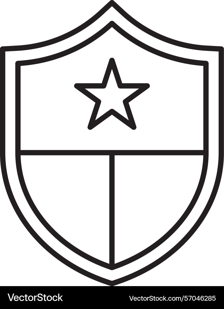Protected line icon design Vector Image