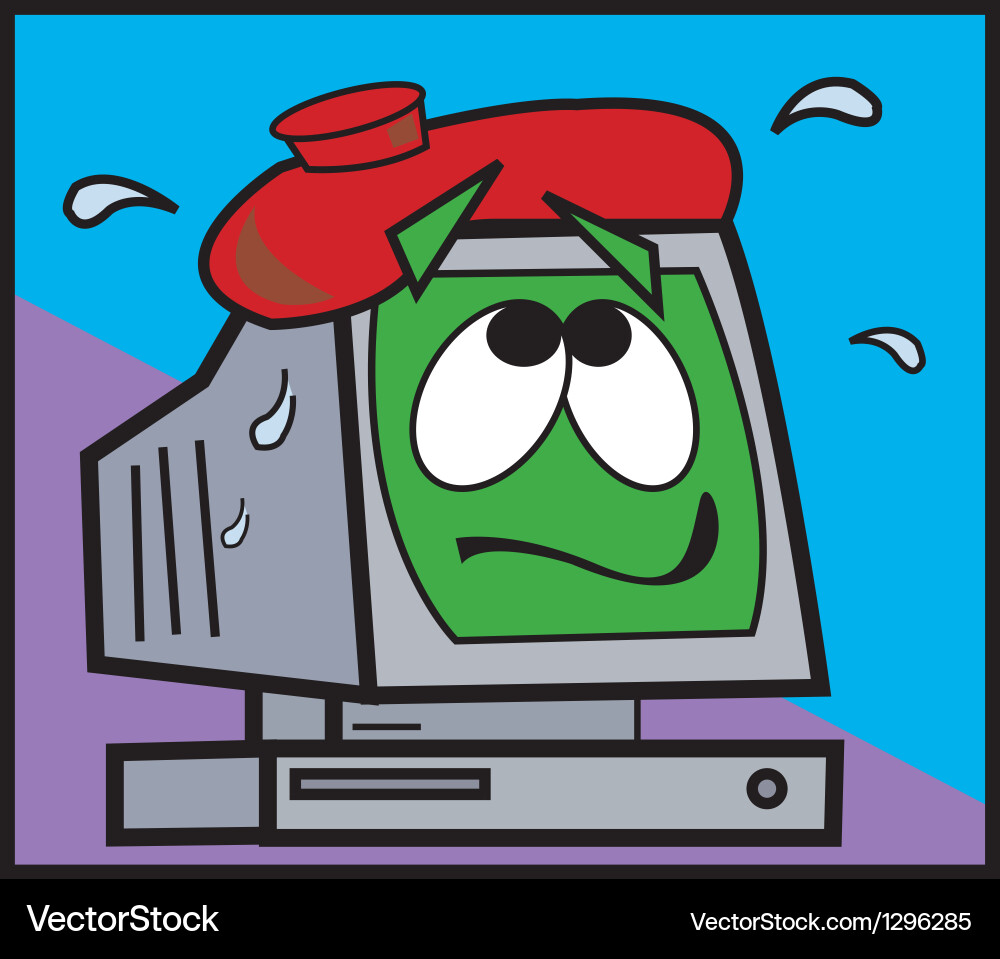 Retro Computer Failure vector image