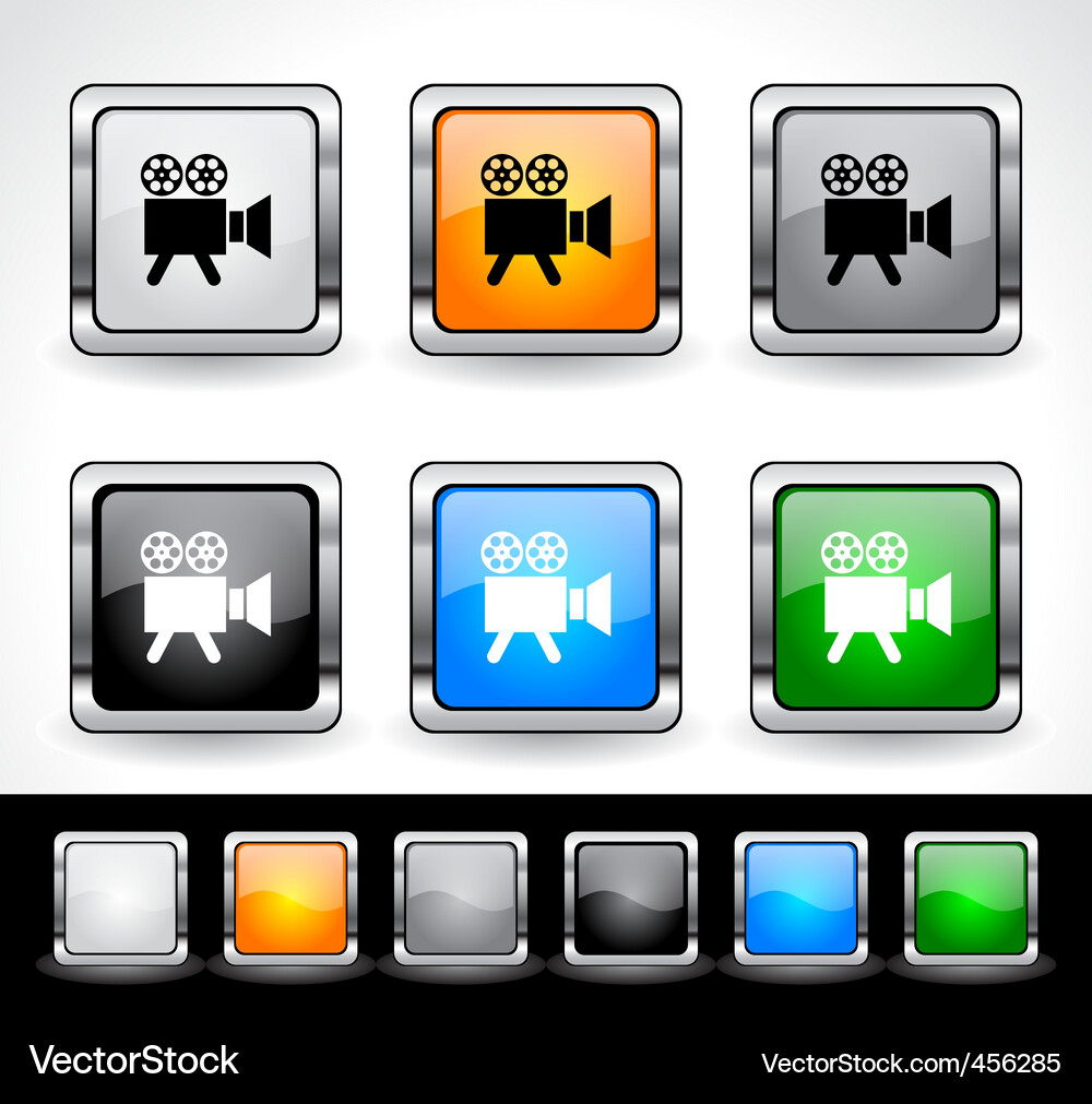 Web design buttons Vector Image