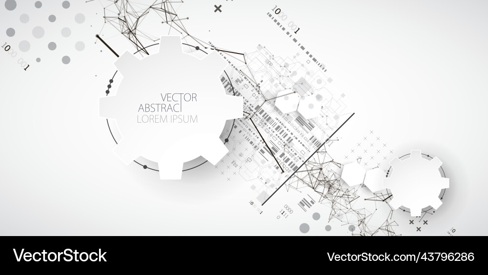 Abstract background on technological Abstract background on technological vector image