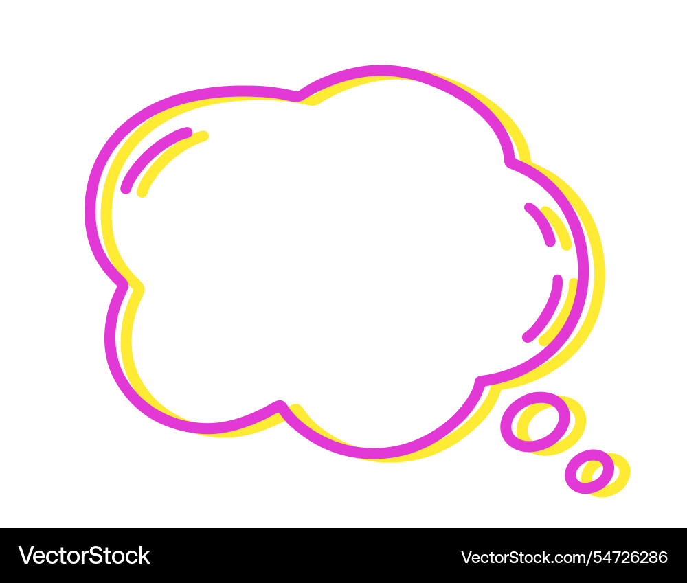 Chat speech bubble message text cloud shape Chat speech bubble message text cloud shape vector image
