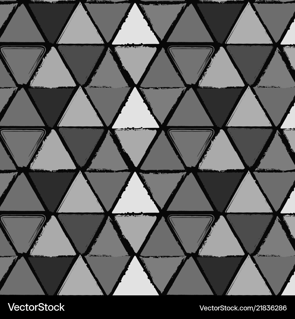 Grunge Triangle Pattern vector image