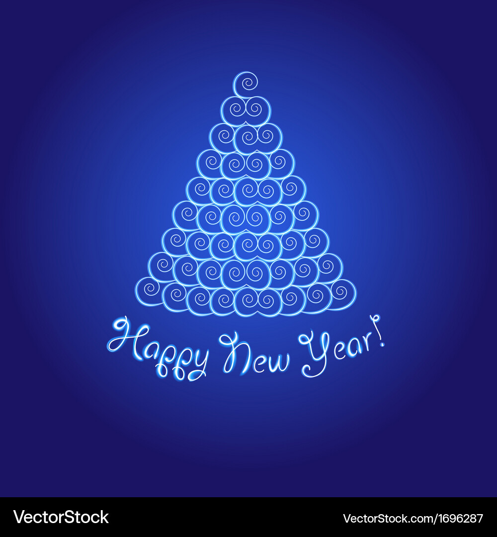 Background with luminous Vector Image
