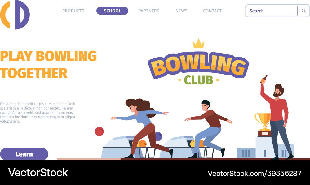 Bowling Landung Sport aktive Spiel Ausrüstung Kugeln Bowling Landung Sport aktive Spiel Ausrüstung Kugeln vektorbild