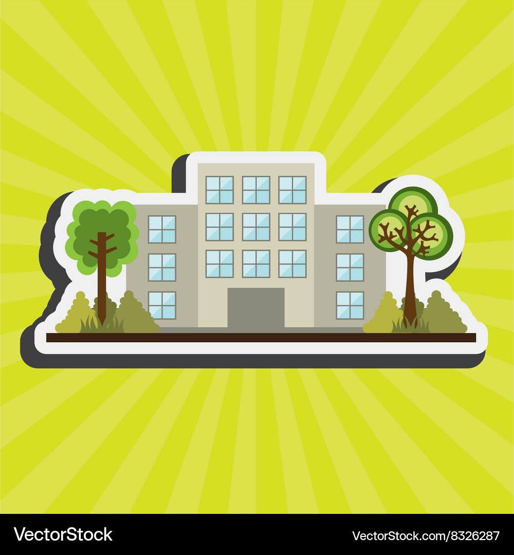 Building front design Vector Image