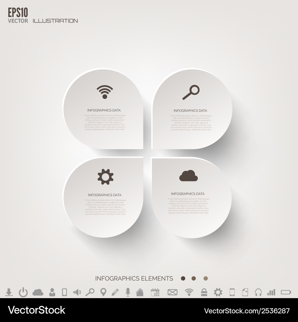 Cloud computing background with web icons social vector image