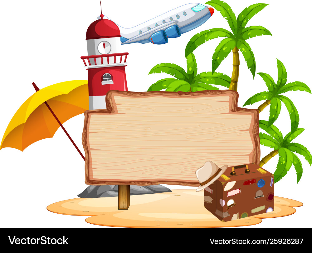 Sommerinsel auf weißem Hintergrund Sommerinsel auf weißem Hintergrund vektorbild