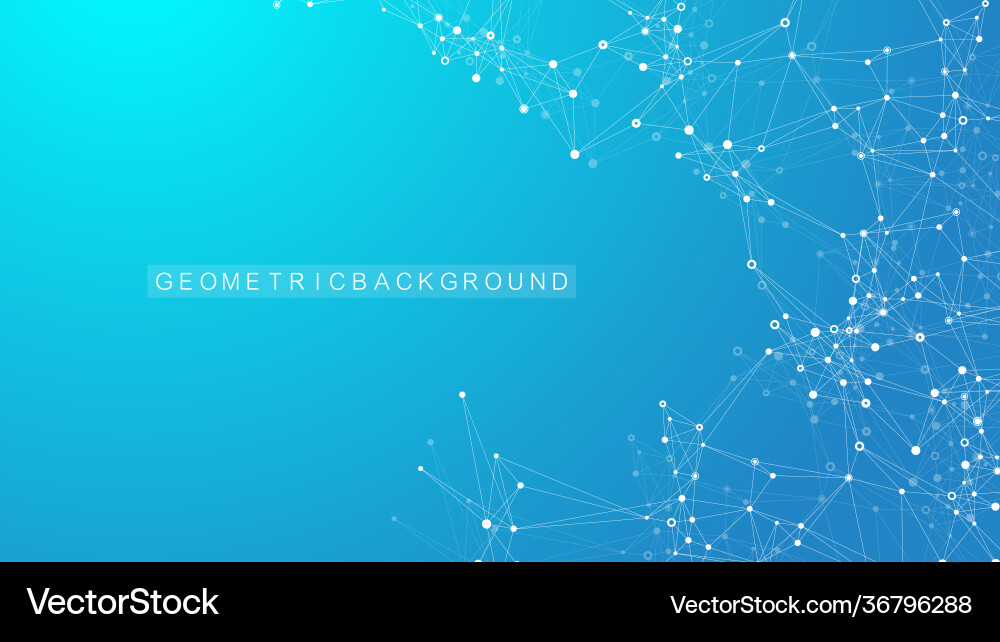 Geometric abstract background with connected lines Geometric abstract background with connected lines vector image