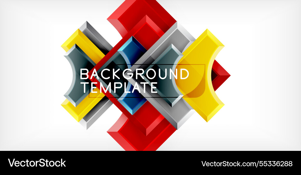 Square arrow shapes with round elements Square arrow shapes with round elements vector image