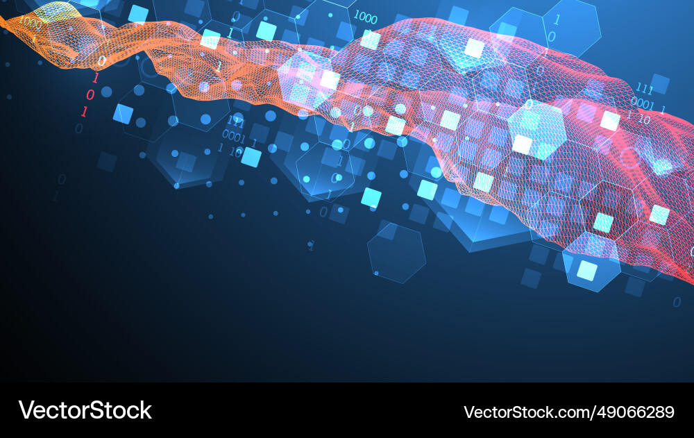 Abstract wave is made in a frame style Abstract wave is made in a frame style vector image