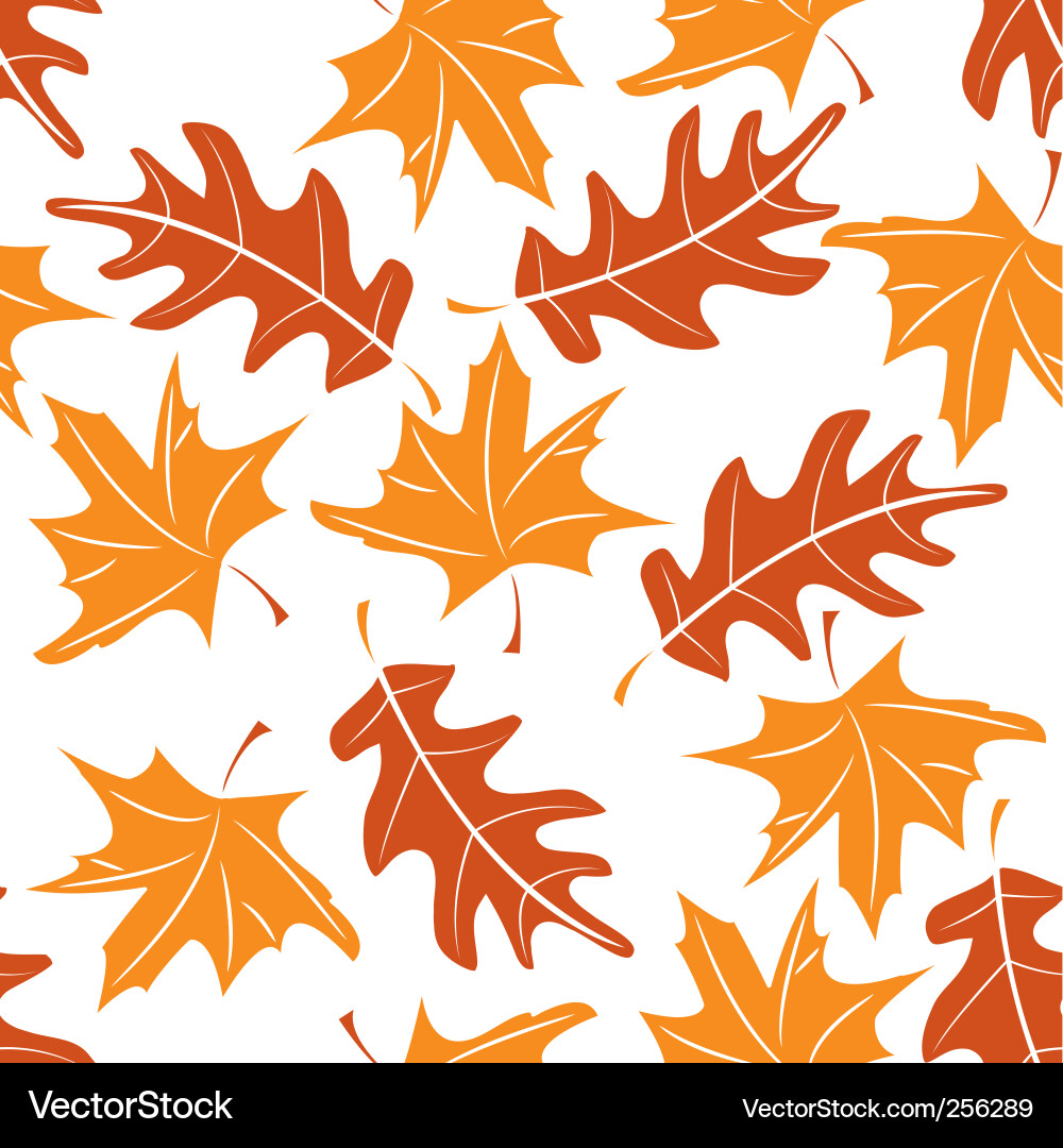 Autumn Leaf Pattern vector image