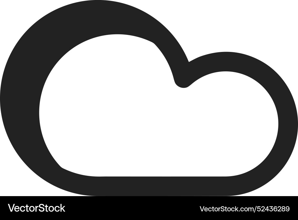 Cloud storage icon symbol image of the database Vector Image
