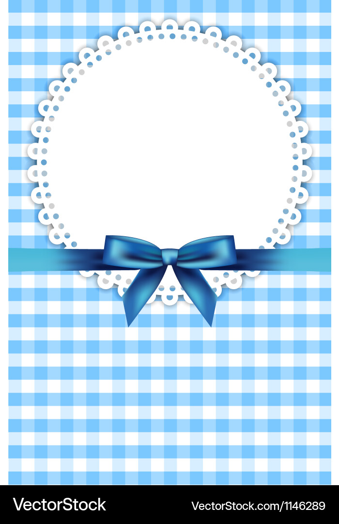 Süße Checkered Baby Hintergrund Vektorbild