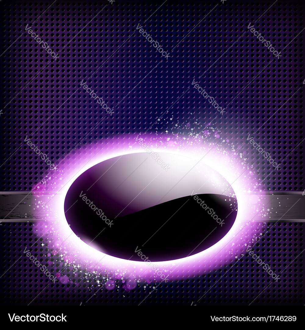 Techno background with light frame Vector Image