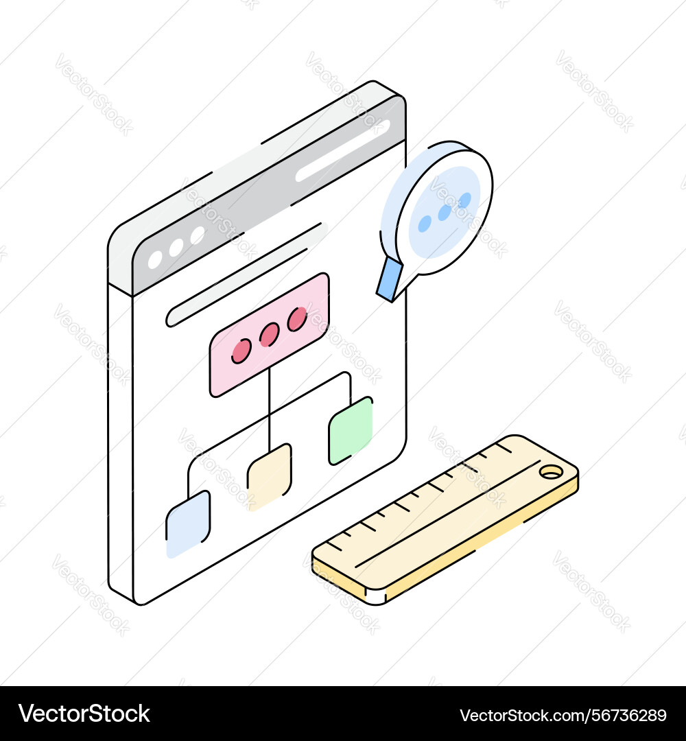 Web algorithm vector image