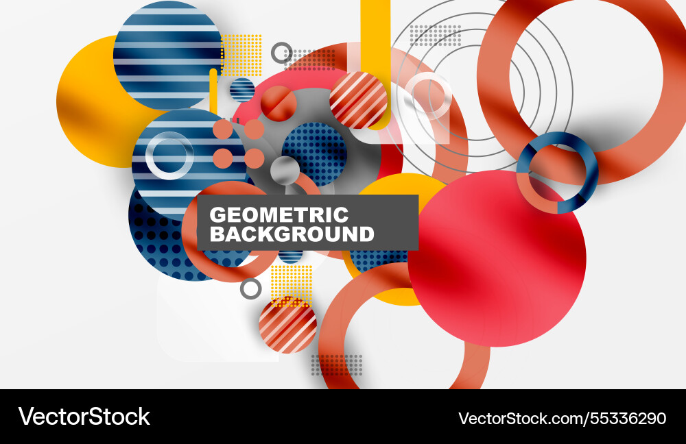 Abstract circle design with overlapping Abstract circle design with overlapping Vector Image