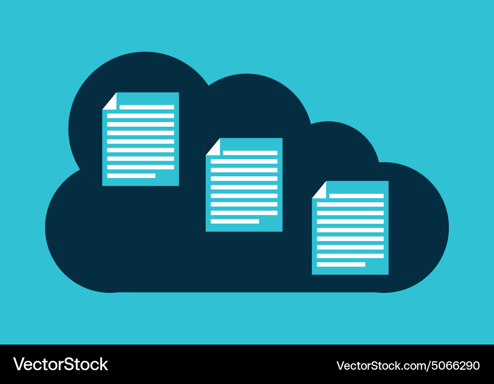 Cloud computing Vector Image