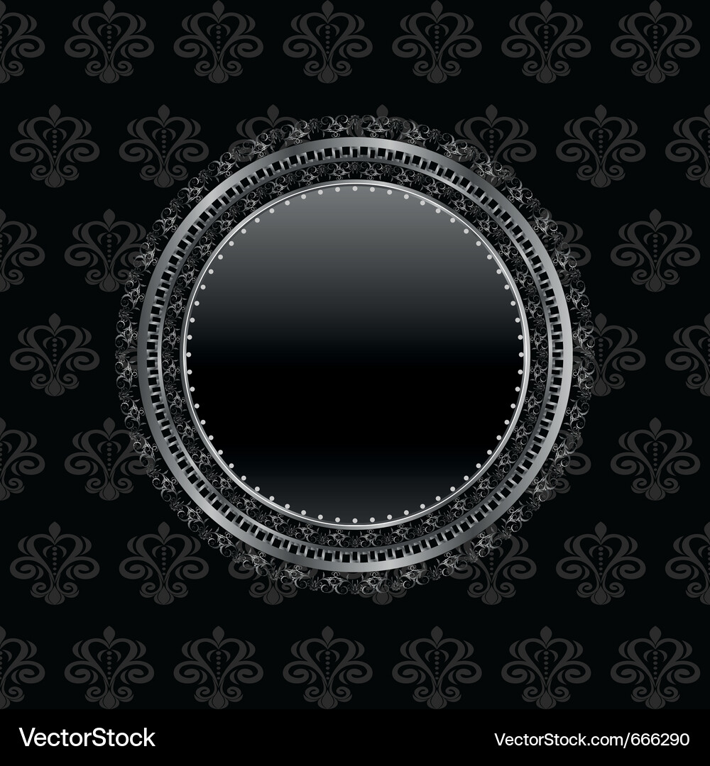 Metallic Shield Emblem Vector Image