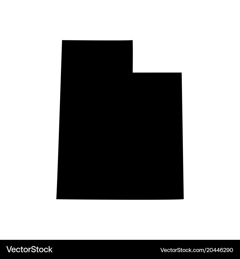 Utah State Map Vector Image