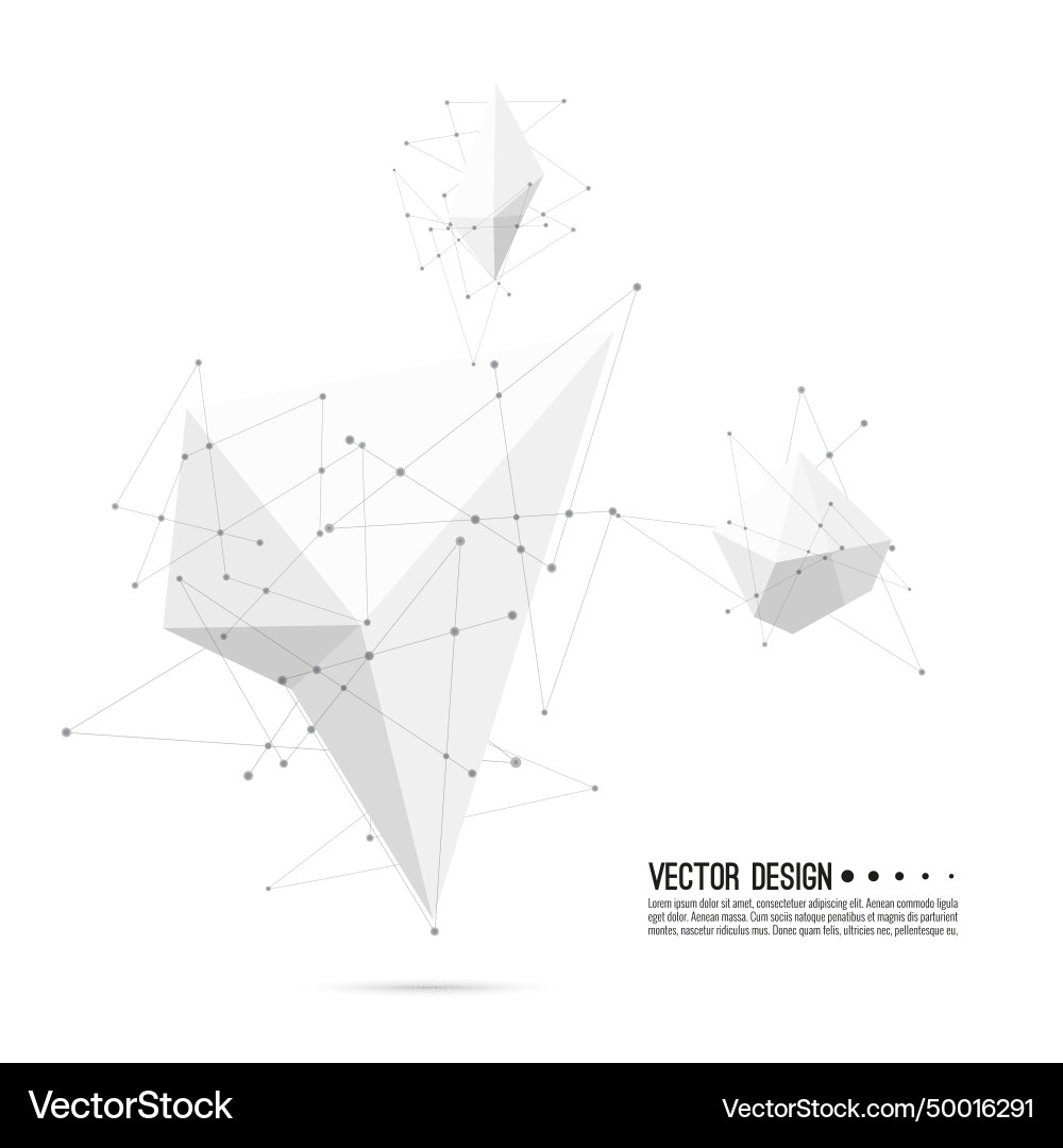 Abstract Particle Geometric Shape vector image