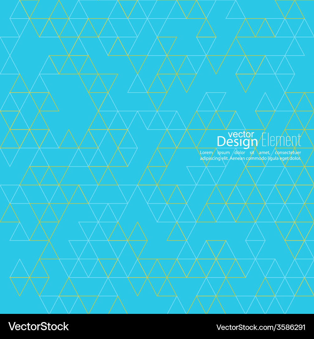 Creative abstract triangle pattern vector image