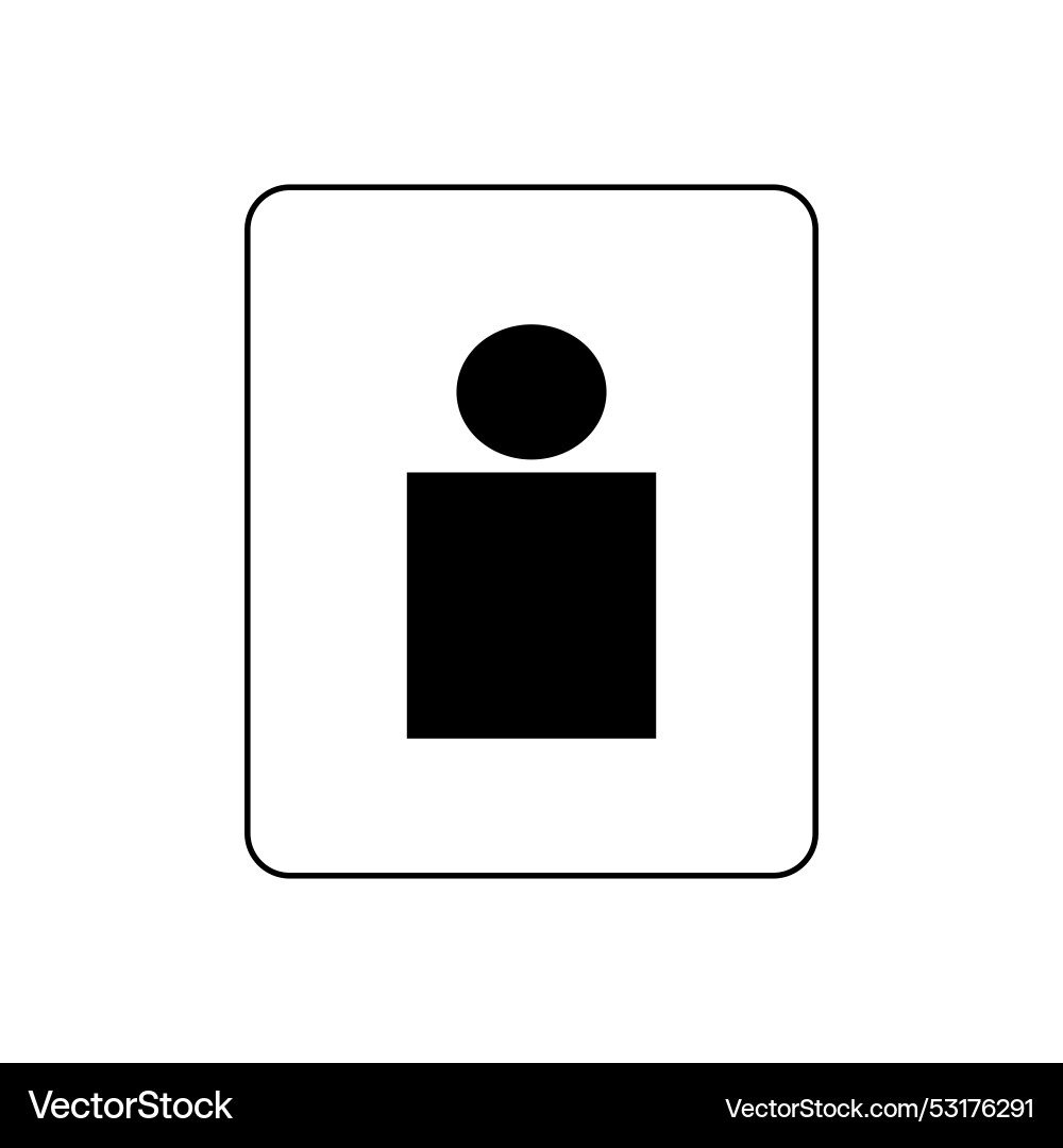 Flat image with icon man Flat image with icon man vector image
