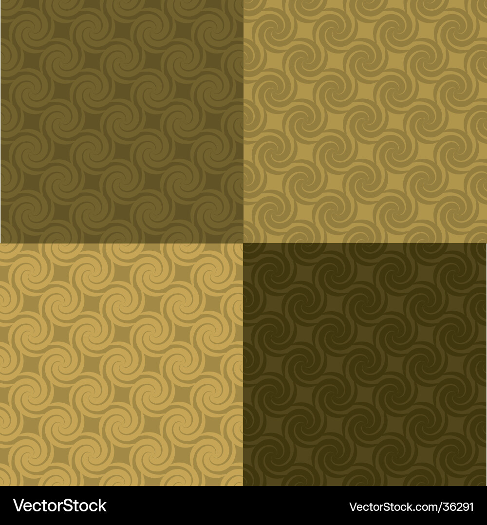 Golden swirl pattern multi vector image