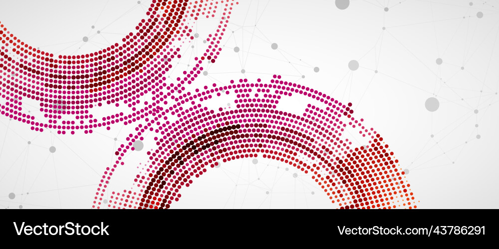 Polygonal science background with connecting dots Polygonal science background with connecting dots vector image